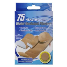 Water Resistant Plasters - 75 piece assorted